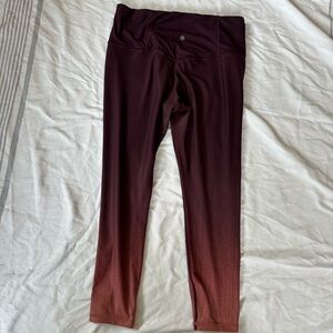 Athleta Ombre Rust Leggings